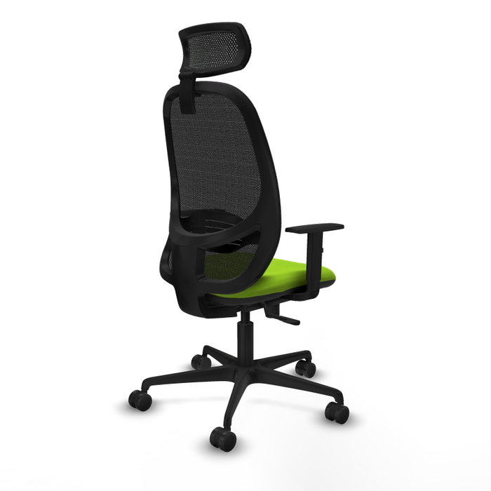 PIQUERAS Y CRESPO Silla de oficina Cilanco con mecanismo Sincro, Pistacho y Negro