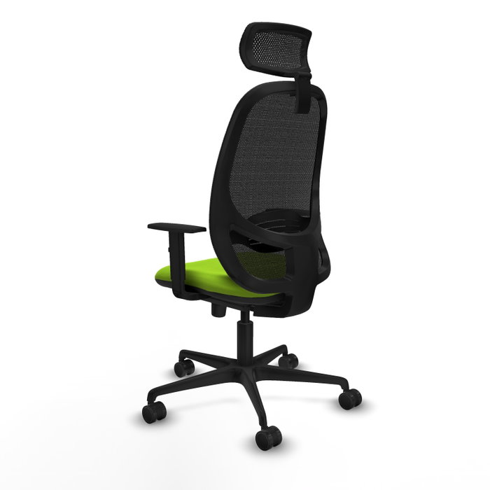 PIQUERAS Y CRESPO Silla de oficina Cilanco con mecanismo Sincro, Pistacho y Negro