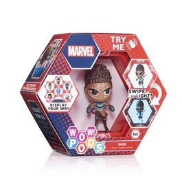 Wow stuff Figura LED interactiva Shuri de Marvel para WOW! Pods con iluminación UV y pegatinas - 5055394020894