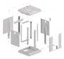 LANBERG WF11-3306-10S Armario Rack 6U 10 Pulgadas Gris