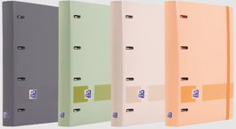 OXFORD Pack de 10 carpetas Carpebloc Polyfoam Boreal A4+ con 4 anillas de 35 mm y recambio