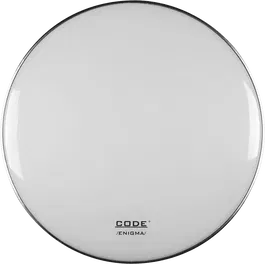 CODE Parche Bombo Resonante Enigma Blanco 22"
