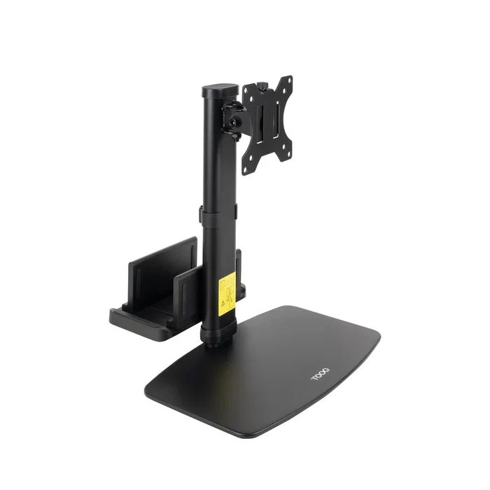 Tooq Soporte de Mesa para Monitor 17"-27" Regulable en Altura, Giratorio, Inclinable con Gestión de Cables Tooq Soporte de Mesa para Monitor 17"-27" Regulable en Altura, Giratorio, Inclinable con Gestión de Cables