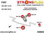 StrongFlex STF061172A Delantero Barra Estabilizadora Silentblock Exterior Sport Poliuretano Fiat Uno MK1 MK2 Turbo