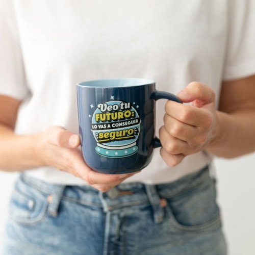 Mr. Wonderful Taza VEO TU FUTURO: LO VAS A CONSEGUIR SEGURO WOA11290ES Taza de Cerámica con Mensaje Motivador