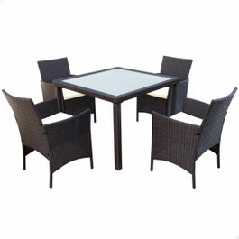 Color Baby Conjunto de mesa (100x75 cm) + 4 sillas (60x61x84 cm) Aktive