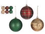 Krist+ Set de 24 Bolas Navideñas de 8 cm, 3 Colores (Rojo, Verde, Plata)