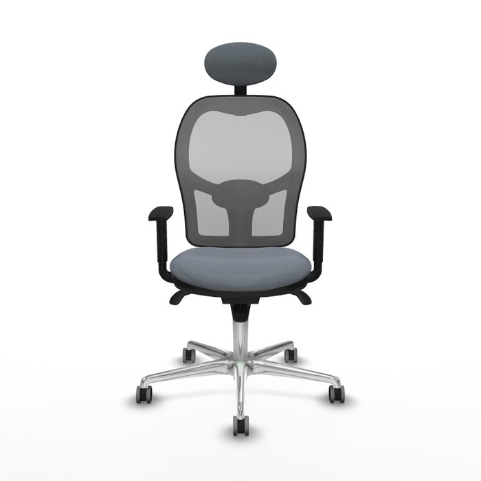 PIQUERAS Y CRESPO Silla de oficina Jorquera Gris con Mecanismo Sincro