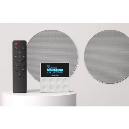 Fonestar KS-WALL Kit de Sonido con Amplificador de Pared y 2 Altavoces de Techo, Bluetooth, USB, FM, Blanco Fonestar KS-WALL Kit de Sonido con Amplificador de Pared y 2 Altavoces de Techo, Bluetooth, USB, FM, Blanco