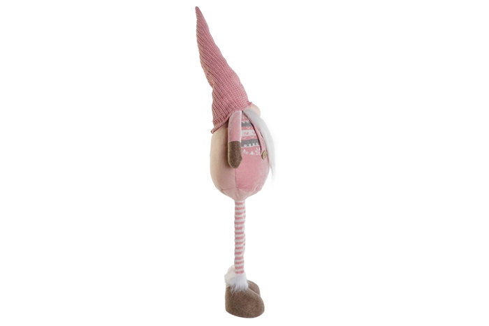 DKD Home Decor Figura Gnomo Rosa Poliéster 30x15x84 cm