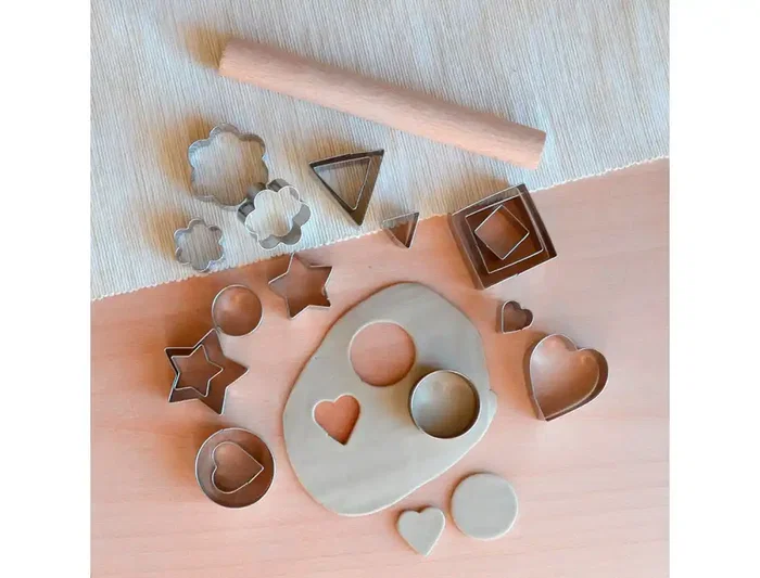 Sio-2 Cortador Metálico SIO-2 Corazón para Cerámica y Modelado - Set de 3 Piezas - Herramientas Manualidades