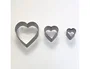 Sio-2 Cortador Metálico SIO-2 Corazón para Cerámica y Modelado - Set de 3 Piezas - Herramientas Manualidades