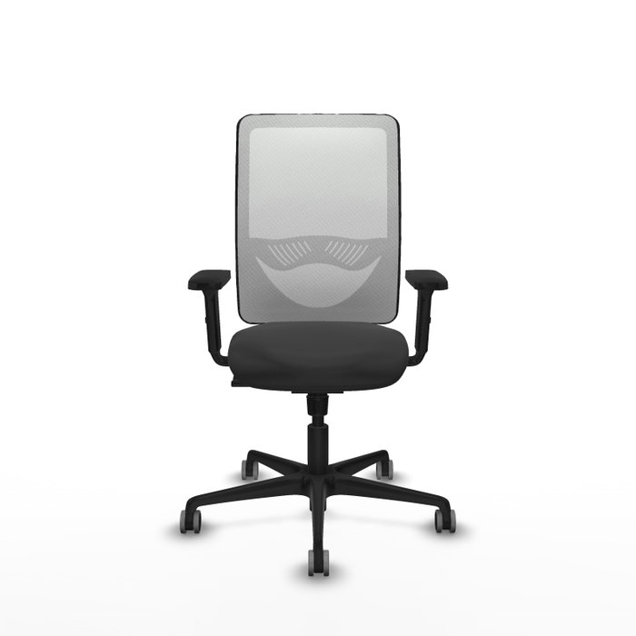 PIQUERAS Y CRESPO Silla de oficina Zulema con mecanismo Sincro, Gris oscuro y Blanco PIQUERAS Y CRESPO Silla de oficina Zulema con mecanismo Sincro, Gris oscuro y Blanco