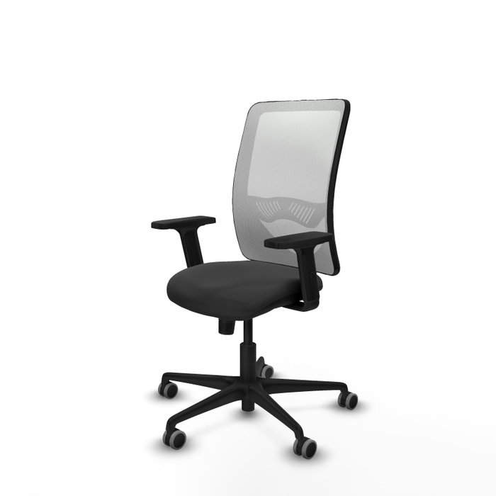 PIQUERAS Y CRESPO Silla de oficina Zulema con mecanismo Sincro, Gris oscuro y Blanco PIQUERAS Y CRESPO Silla de oficina Zulema con mecanismo Sincro, Gris oscuro y Blanco
