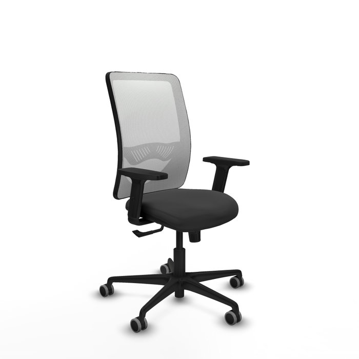 PIQUERAS Y CRESPO Silla de oficina Zulema con mecanismo Sincro, Gris oscuro y Blanco PIQUERAS Y CRESPO Silla de oficina Zulema con mecanismo Sincro, Gris oscuro y Blanco
