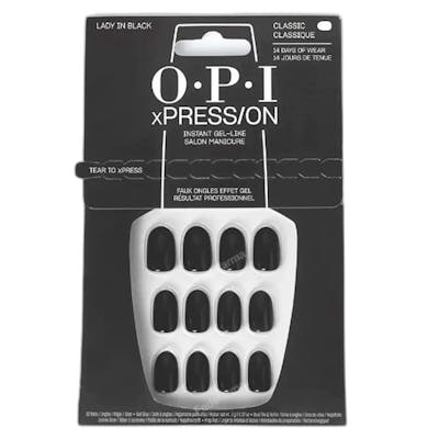 OPI xPRESS/ON Uñas Artificiales Lady in Black
