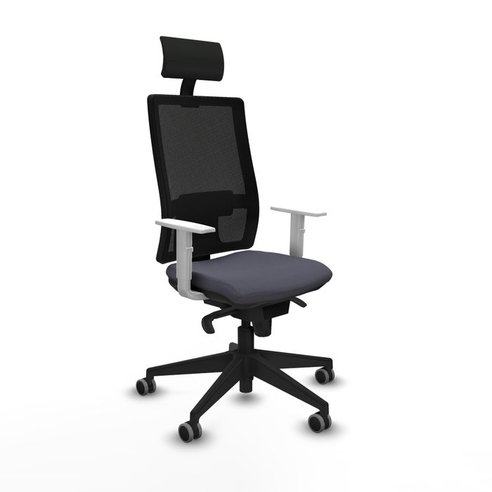 PIQUERAS Y CRESPO Silla de oficina Horna con mecanismo Sincro, Gris oscuro y Negro PIQUERAS Y CRESPO Silla de oficina Horna con mecanismo Sincro, Gris oscuro y Negro