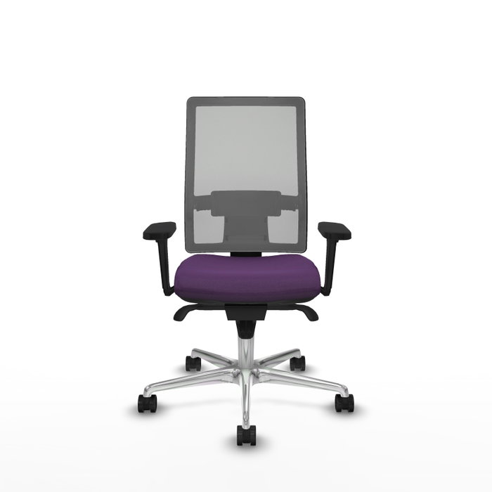 PIQUERAS Y CRESPO Silla de oficina Horna con Mecanismo Sincro, Morado y Gris
