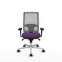 PIQUERAS Y CRESPO Silla de oficina Horna con Mecanismo Sincro, Morado y Gris