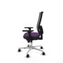 PIQUERAS Y CRESPO Silla de oficina Horna con Mecanismo Sincro, Morado y Gris