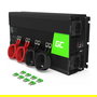 Green Cell INV15 Inversor Cargador para Coche 12V a 230V 3000/6000W con USB, Negro