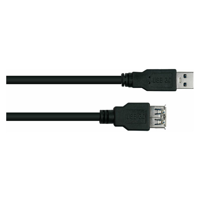 Kabelmeister Cable de extensión USB 3.0 tipo A macho a tipo A hembra, 2m, negro