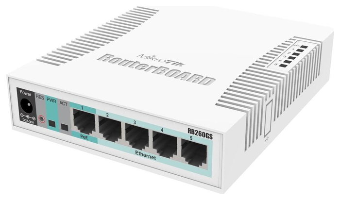 MikroTik CSS106-5G-1S Switch Gigabit con SFP y PoE MikroTik CSS106-5G-1S Switch Gigabit con SFP y PoE