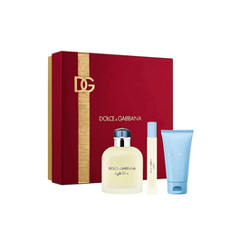 Dolce & Gabbana Light Blue Homme Eau de Toilette 125 ml + Miniatura 10 ml + Gel de Ducha 50 ml