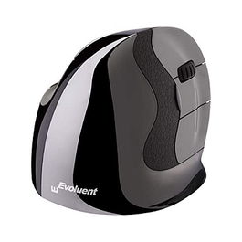 Evoluent Vertical Mouse D large right hand/6buttons/wired Ratón ergonómico para diestros, Negro/Gris, Láser, USB