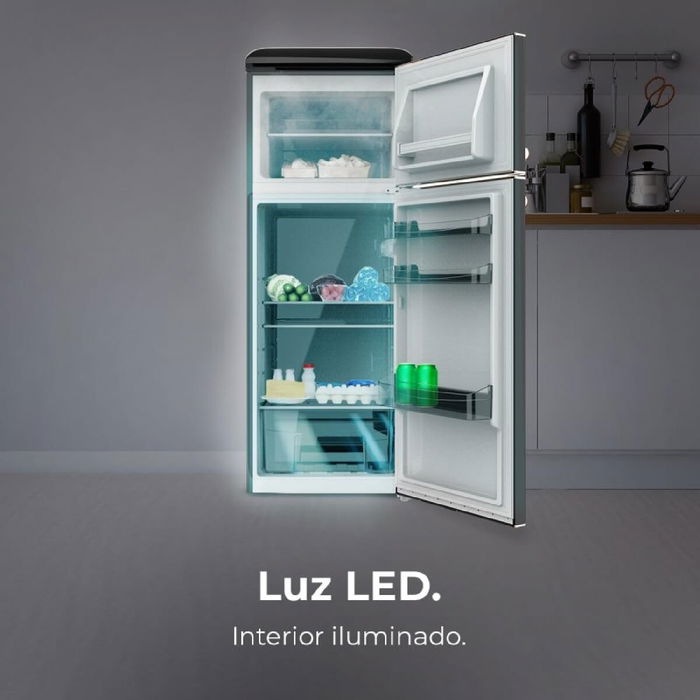 Cecotec frigorífico combinado negro 215 L Bolero CoolMarket 2D Origin 2 puertas E