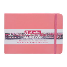 Talens Art Creation Cuaderno Bocetos Rojo Coral 21 x 14.8 cm 140 g 80 Hojas