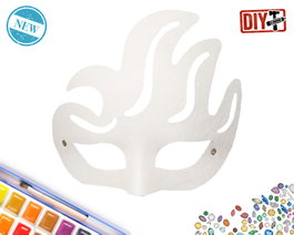 Gafas antifaz ornamental blanca para DIY y fiestas