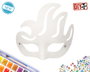 Gafas antifaz ornamental blanca para DIY y fiestas