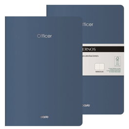 Cuaderno Dohe Officer A4 40H 90Gr. Liso Azul Noche Pack De 2