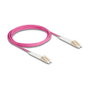 DeLOCK Cable de fibra óptica LC Duplex a LC Duplex multimodo OM4 angulado 3 m