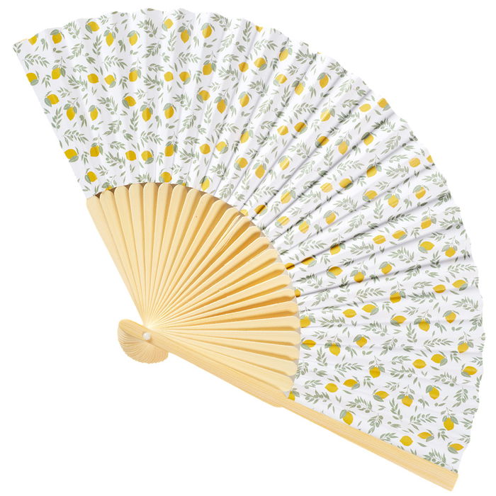 The Concept Factory Abanico De Madera Limones Colección Bain De Soleil