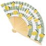 The Concept Factory Abanico De Madera Limones Colección Bain De Soleil