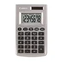 Canon LS-270L - Calculadora de Bolsillo con Pantalla de 8 Dígitos y Alimentación por Batería y Panel Solar (Plata)
