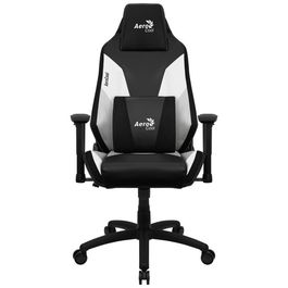 Aerocool Silla Gaming Admiral Negra Blanca con Tecnología AIR para Ventilación y Frescura Prolongada