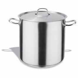 Vollrath Pujadas Ecoinox Marmita con Tapa 40 cm de Diámetro x 40 cm de Alto, Capacidad 50 Litros para Cocina Profesional