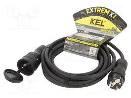 KEL Prolongador de alimentación H05RR-F 3G2,5mm2 5m