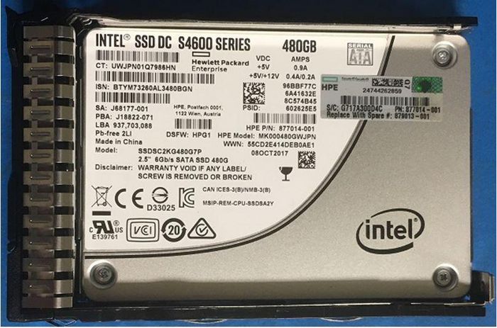 Hewlett Packard Enterprise Disco Duro 480GB, 2.5", SATA III, MU, SFF, SC
