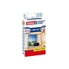 Tesa Insect Stop para ventanas, 1,3x1,5m, Antracita