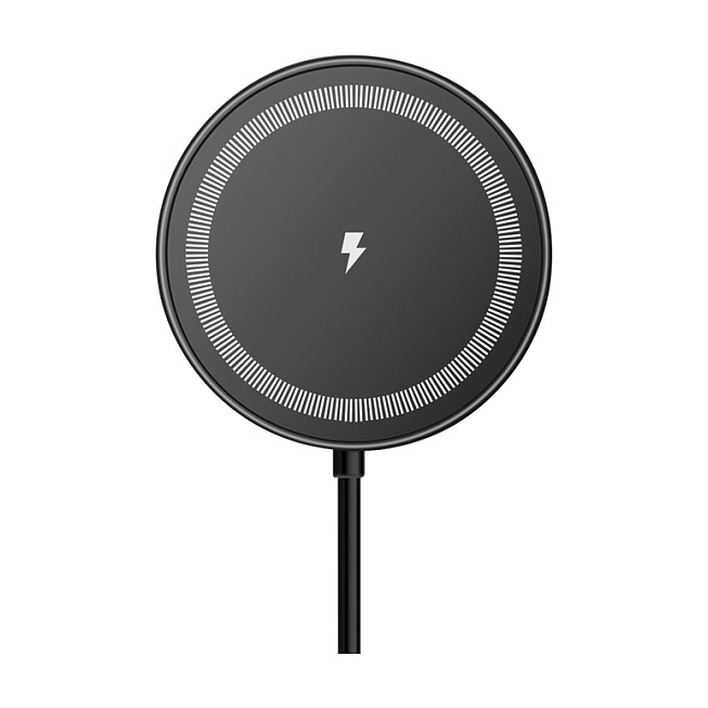 LogiLink Cargador inalámbrico para coche con soporte para smartphone 15W, redondo