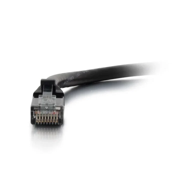 C2G 83181 Cable de Red Patch Cable Cat5e U/UTP 1 m - Conectores RJ-45 Macho a Macho, Color Negro para Ethernet y Redes
