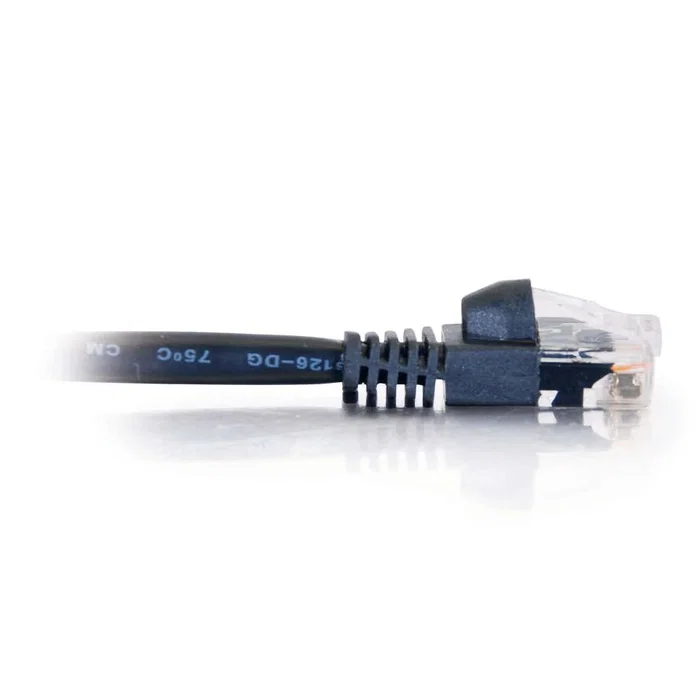 C2G 83181 Cable de Red Patch Cable Cat5e U/UTP 1 m - Conectores RJ-45 Macho a Macho, Color Negro para Ethernet y Redes
