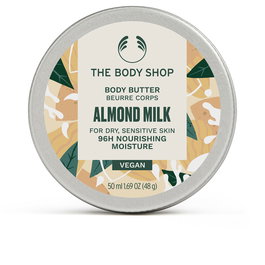 The Body Shop Almond Milk Crema Corporal Manteca Hidratante 50 ml para Piel Seca y Sensible - 96h Hidratación - Vegano