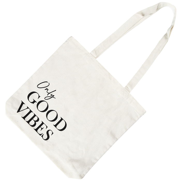 The Concept Factory Bolsa Tote Bag Textos Poliéster-Algodón 35x33 cm