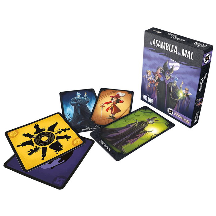 Disney Villains Juego de Cartas La Asamblea del Mal, Identidades Ocultas para 8-18 Jugadores Disney Villains Juego de Cartas La Asamblea del Mal, Identidades Ocultas para 8-18 Jugadores
