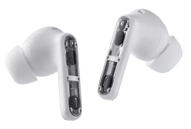 Intenso T312AE - Auriculares Inalámbricos True Wireless Bluetooth 5.4, Cancelación Activa de Ruido (ANC), Modo Transparencia, Autonomía 25h, USB-C, Color Blanco